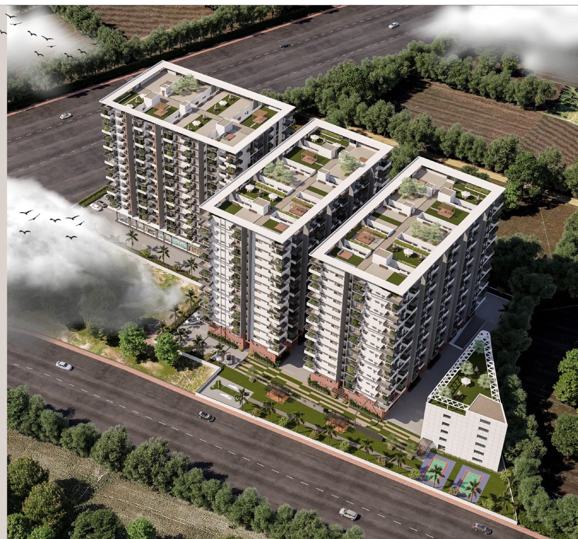 2 BHK Flats for Sale in Anmol Avalon Towers
