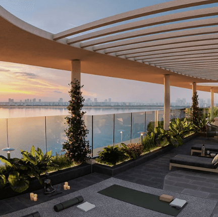 Sobha Waterfront Roof Top Lake view 