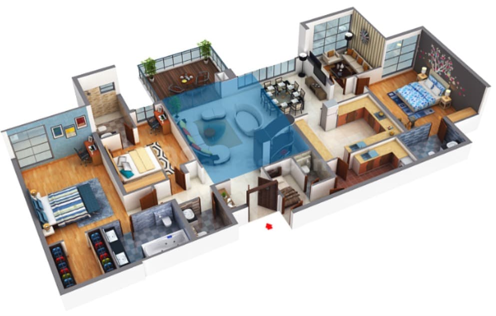 Kmb La Plazzo Unit plan